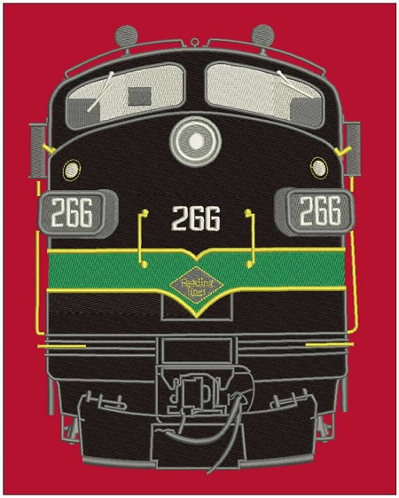 Front View EMD F-7A #266