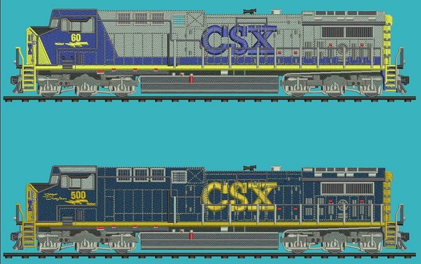 CSX GE AC44CW #60 and #500
