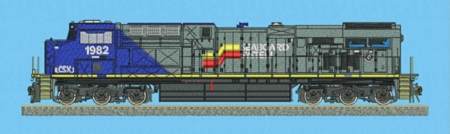 GE ES44AC #1982 Seaboard System Heritage Scheme