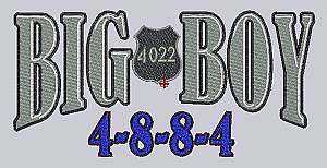 Big Boy Text with #4022 Shield