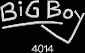 Big Boy Smokebox Chalk Marks with 4014