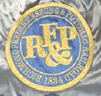 New Style RF&P Letters in a Circle - Blue-Gold