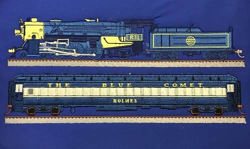 G-3 Class 4-6-2 #831 Blue Comet with Blue Comet Coach
