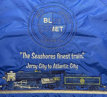 Blue Comet Logo w/Text and G-3 Class 4-6-2 #831 Below