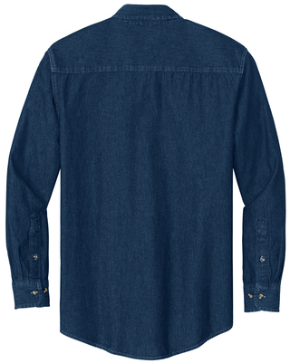 Denim Long Sleeve - Mens - Ink Blue - back