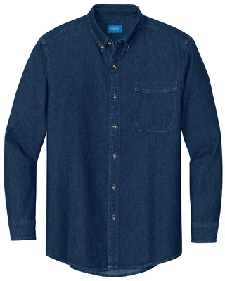 Denim Long Sleeve - Mens - Ink Blue - front