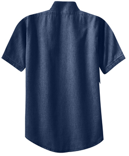 Short Sleeve Denim - Mens - Ink Blue - back