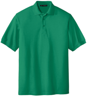 Polo Shirt - No Pocket - Kelly Green - front