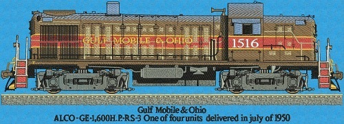 Alco RS-3 #1516 with Text Below