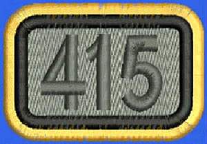 EMD F-7 #415 Number Board