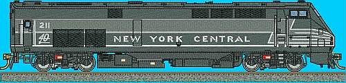 GE P32AC-DM #211 New York Central Heritage scheme