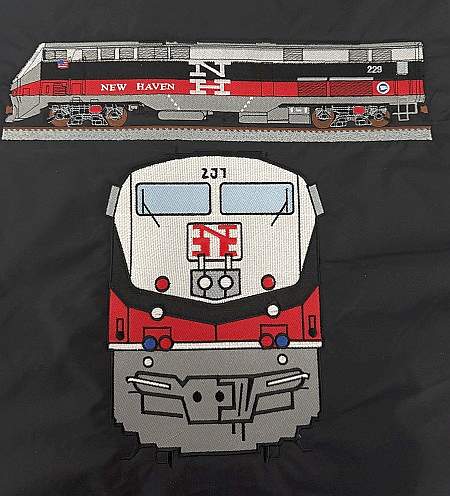 GE P32AC-DM #228 New Haven McGinnis Heritage scheme