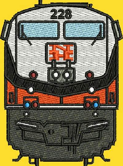 GE P32AC-DM #228 New Haven McGinnis Heritage scheme