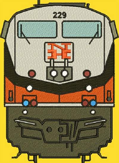 GE P32AC-DM #229 New Haven McGinnis Heritage scheme