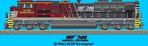 EMD SD-70ACe #1230 Birmingham